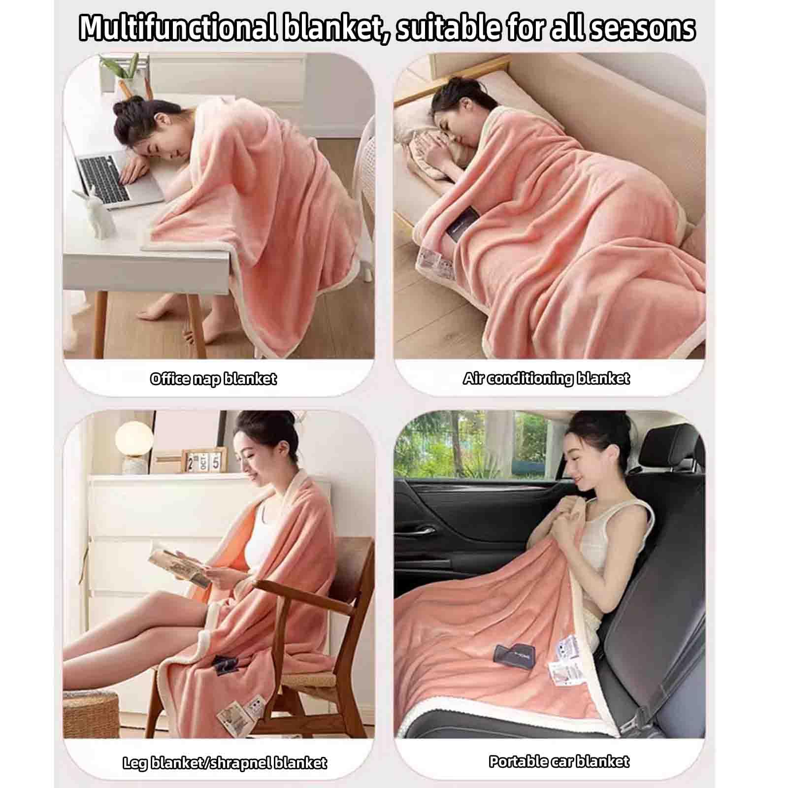JUSHZ Plaid Matrimoniale Coperta Pile Matrimoniale Blanket Primaverile Letto Singolo Coperta Termica Pile Divano Morbido E Confortevole Lavabile in Lavatrice Per Autunnale (Pink 2,180x200cm)