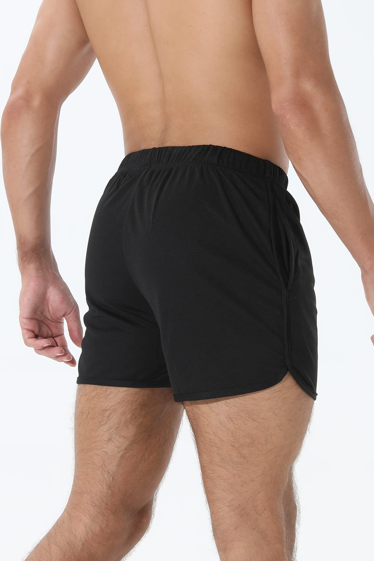 Adigaber Szorty sportowe, męskie, szybkoschnące, krótkie spodnie z kieszenią, fitness, trening outdoorowy, spodnie sportowe z elastyczną talią