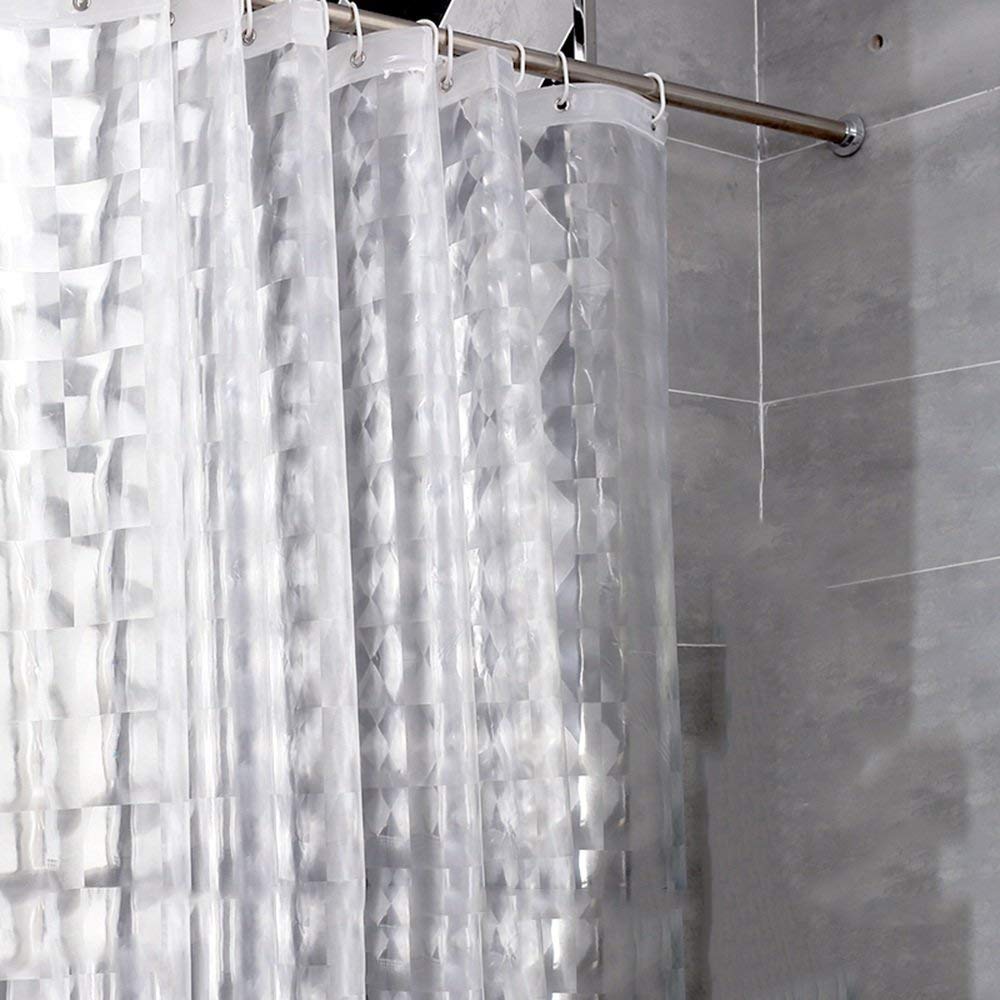 MU Haushalt Badezimmer Partition Vorhang, Bad Vorhang Bad Duschvorhang Wasserdicht Vorhang Anti-Form Duschvorhang Dicker Duschvorhänge Anti-Falten Vorhang
