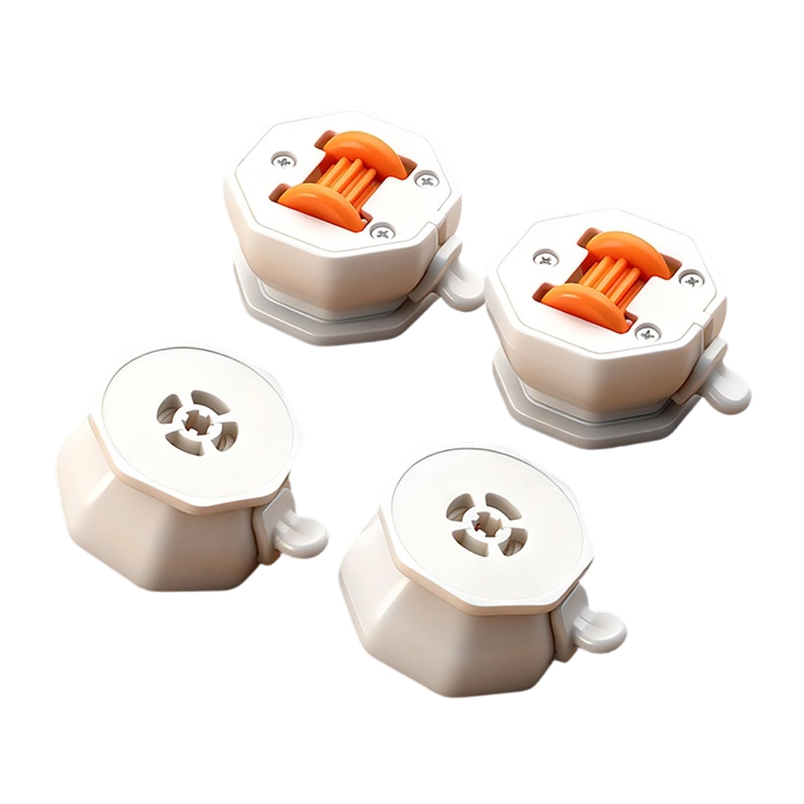 Kalttoy C 4Pcs Adhesive Asters Wheel None Drill Appliance Rollers 360 Degree Rotation Sticky Pulley Appliance Sliders With Brake Small Furniture Asters Wheel Sticky Pulley Sliders Adhesive For Kitchen