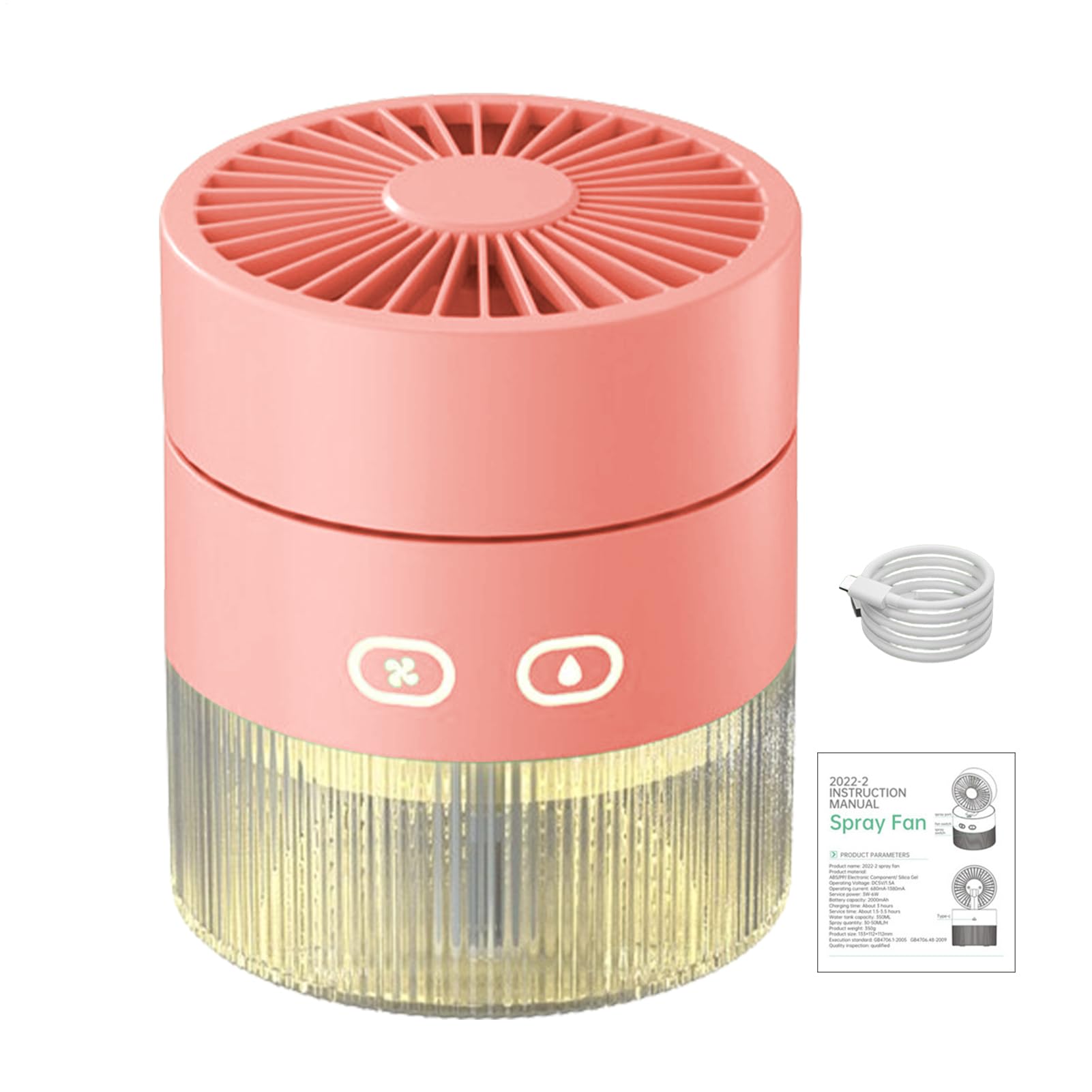 Ventilateur de brumisation portable pour survivre à la canicule au bureau et en voyage