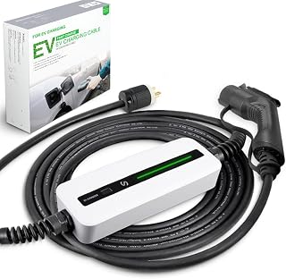 Morec EV Charger Level 1 15A NEMA5-15P 110V Portable EVSE SAE J1772 Plug 6m (20 feet) Home Electric Vehicle Charging Station