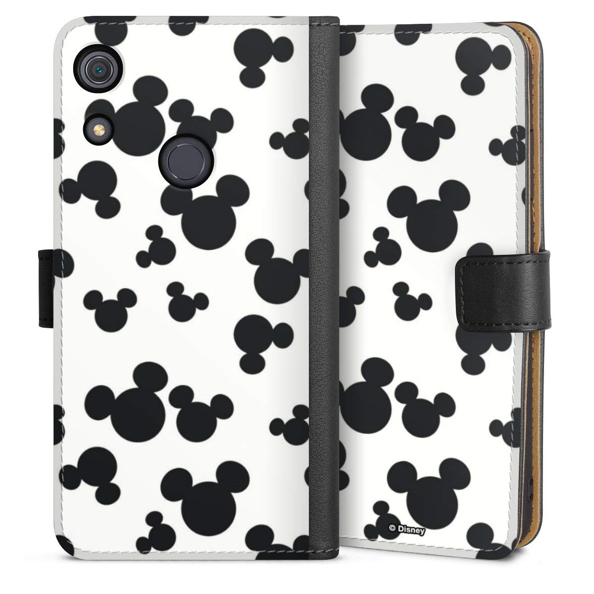 DeinDesign Etui Compatible avec Huawei Y6s Etui Folio Etui magnetique Mickey Produit sous Licence Officielle Disney