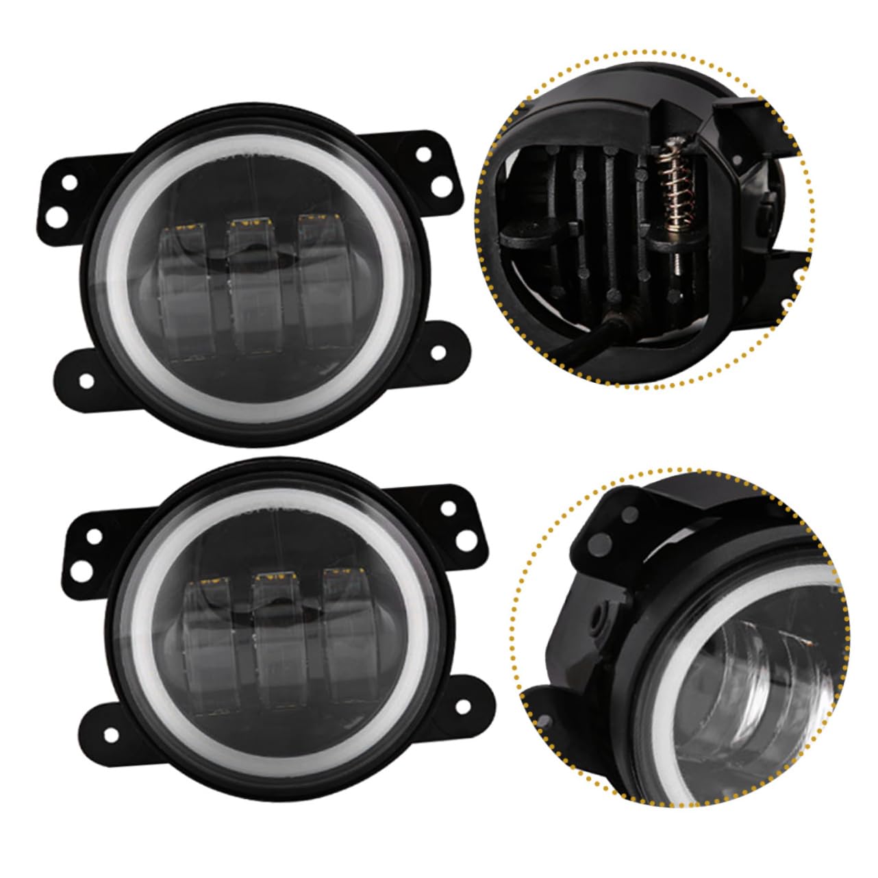 Didiseaon Fari Led Per Auto Lampadine Per Fari Led Di Ricambio Basso Consumo Energetico e Alta Luminosità