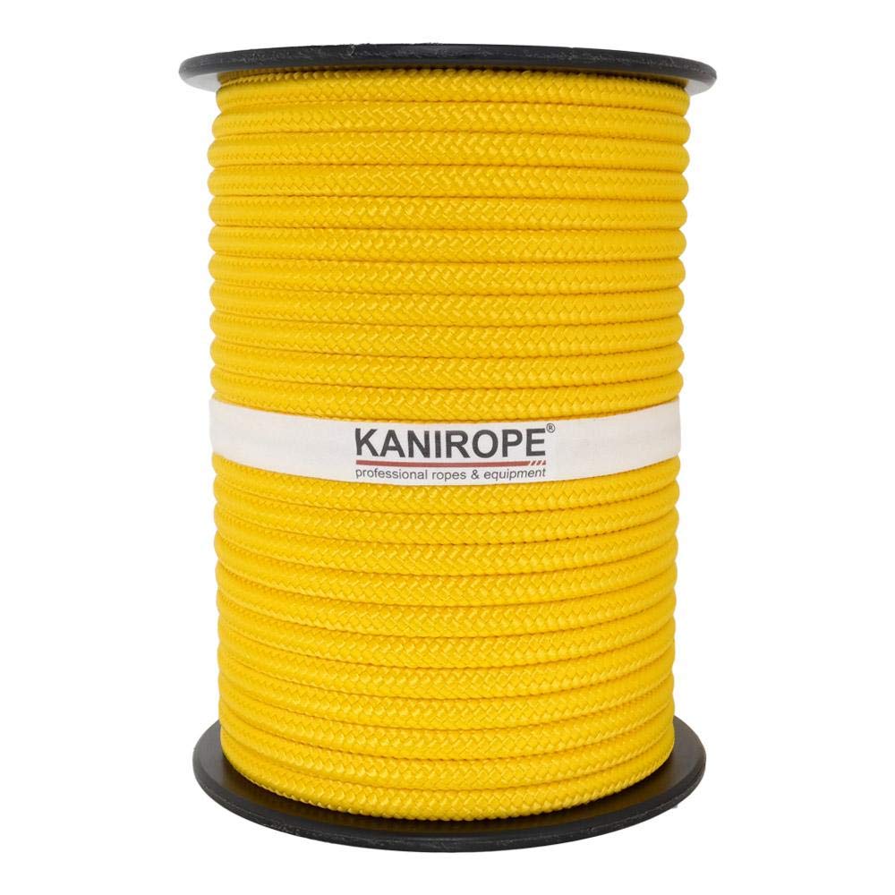 Cuerda náutica PP 8 mm 100 m Color amarillo (0120) trenzado polipropileno