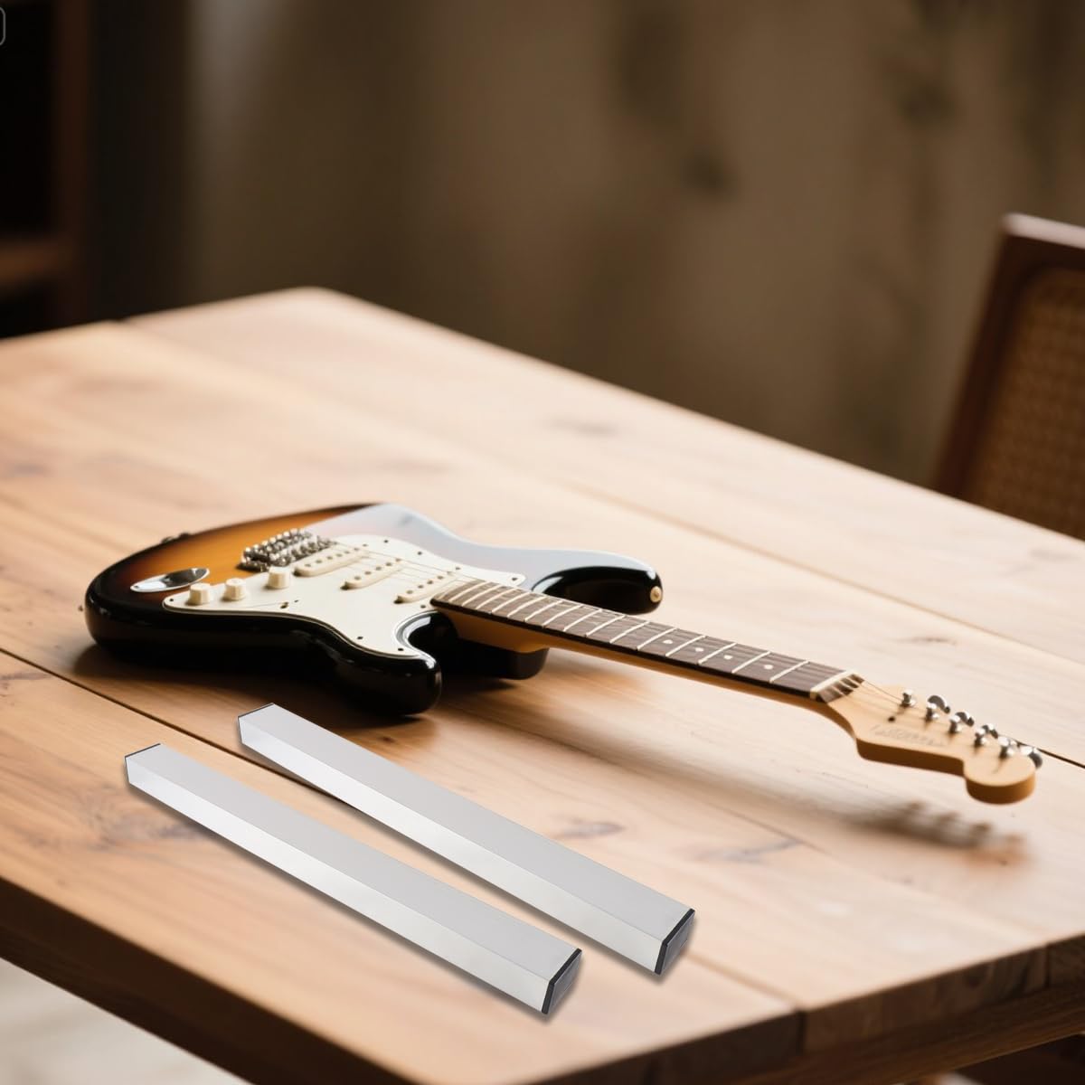 Alnicov 1 X Guitar Neck Sanding Level Adjustment Lever with 6 X Replacement Sandpaper. Can Meet Different Polishing Needs - Image 2