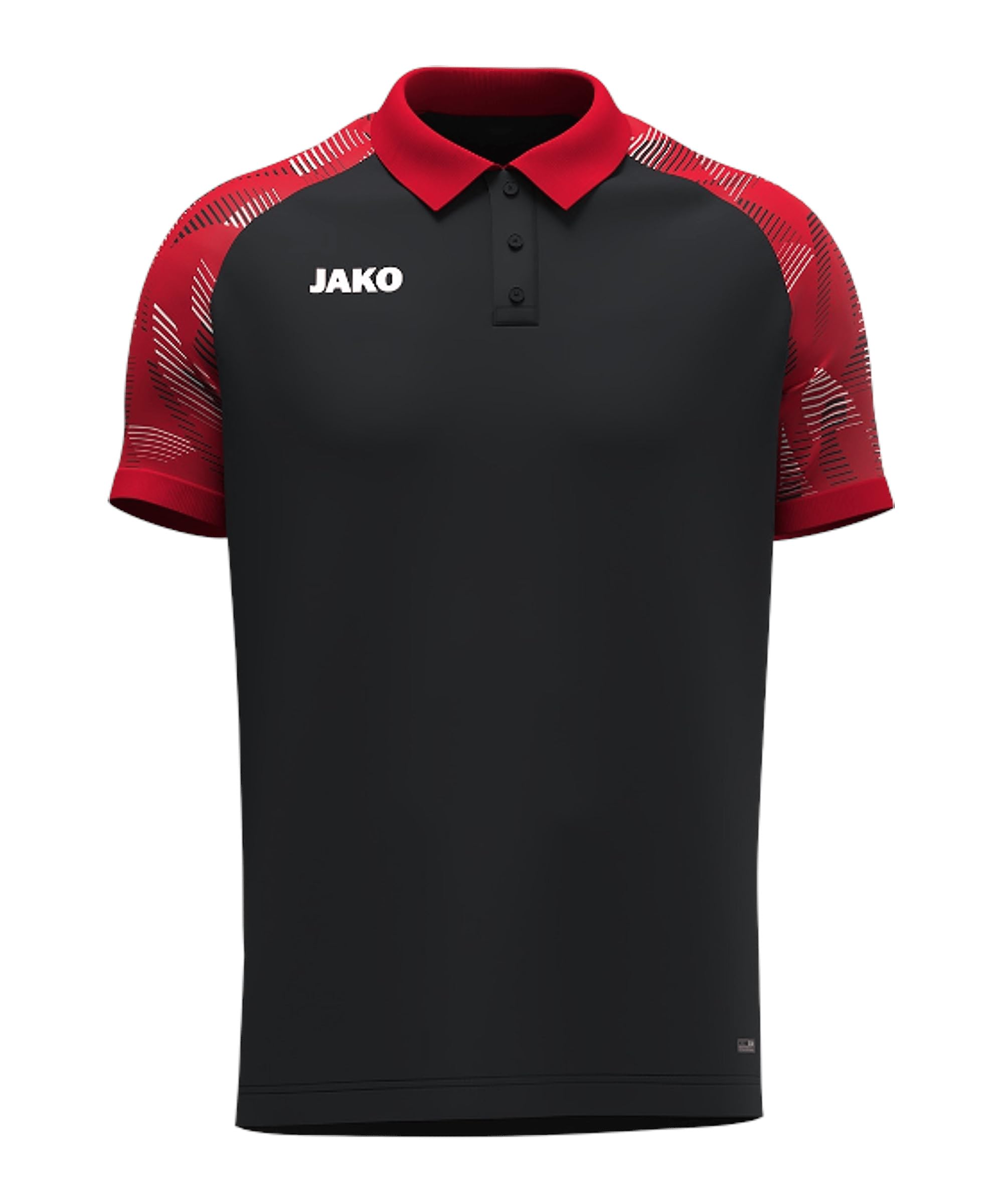 Jako Sonic Unisex Polo Shirt, Black/Red, XXL