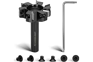 CNC Spoilboard Surfacing 6-Wings Spoilboard Surfacing Router Bit with 1/2" Shank Upgrade