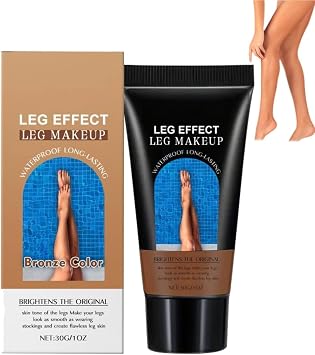 Body Coverage Perfector Waterproof, Full Coverage Leg Makeup & Tattoo Cover Up Cream, Smooth Tone Long Lasting Body Cover Up, Water Resistant Transfer Proof, Body Concealer for Mature Skin Bronze