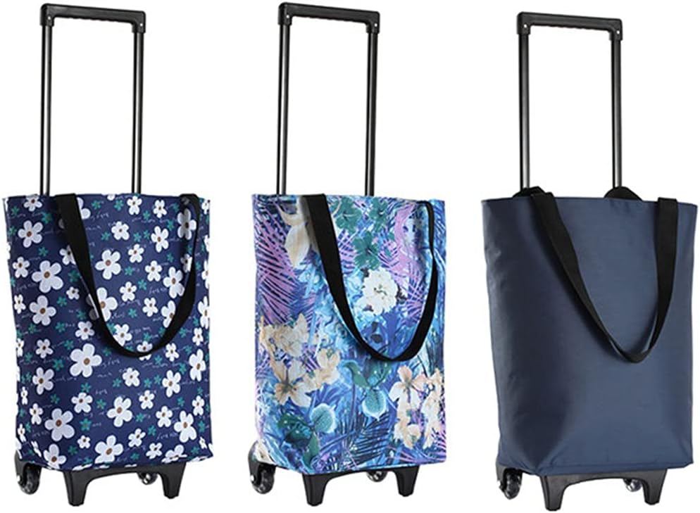 35l Shopping Trolley Cart Tote Shoulder Bag Foldable Reusable Waterproof Bags Organizer Adjustable