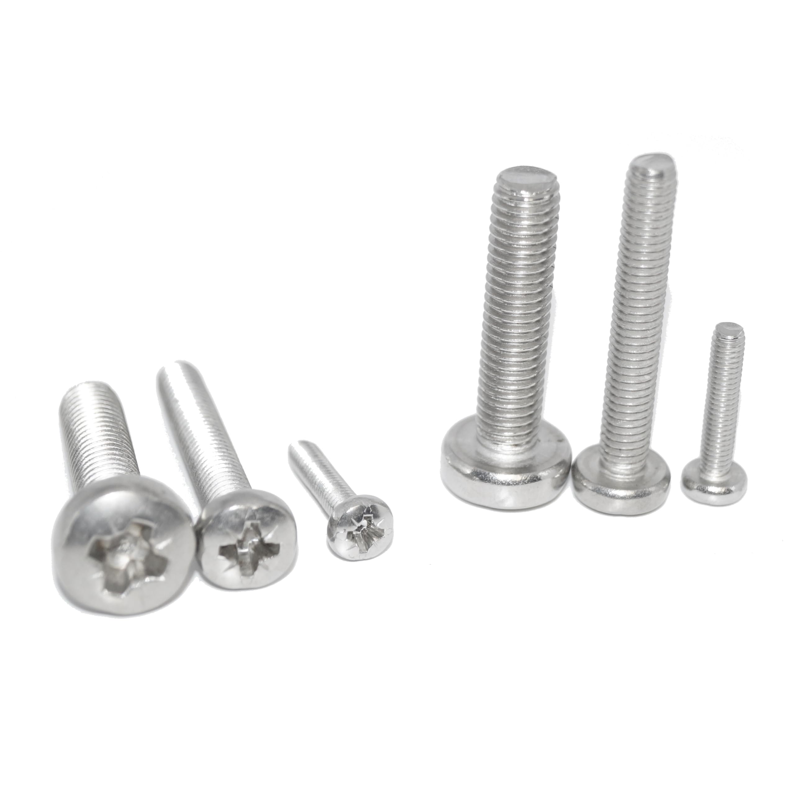 Pan Head Screws M3X5 Stainless Steel A2 / V2A Rust-Proof with Pozi Phillips DIN 7985 / ISO 7045 Machine Screw Pack of 20 - Image 2