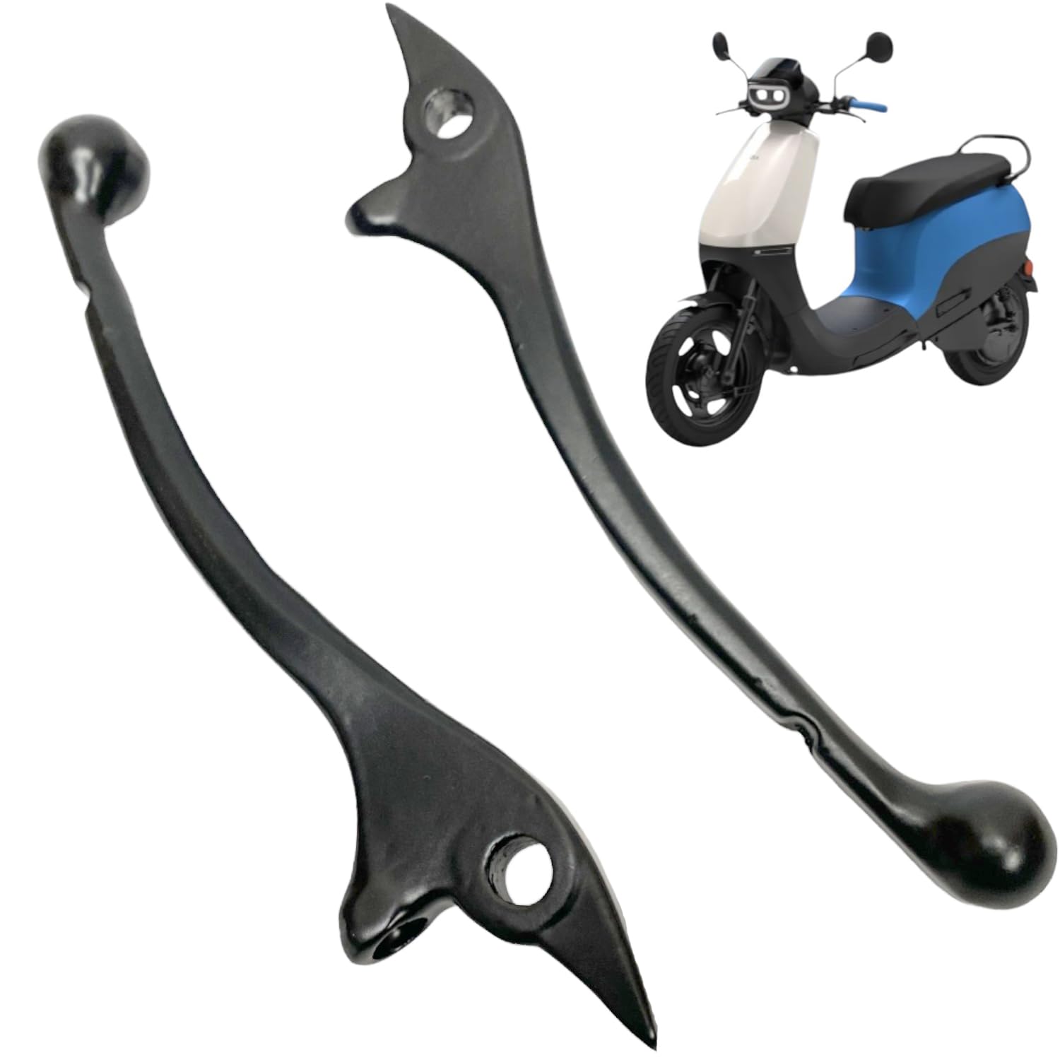 Dhe Best CNC Aluminum Handlebar Brake Clutch Lever Hand Guard Chrome for Ola S1 and S1Pro-image-20