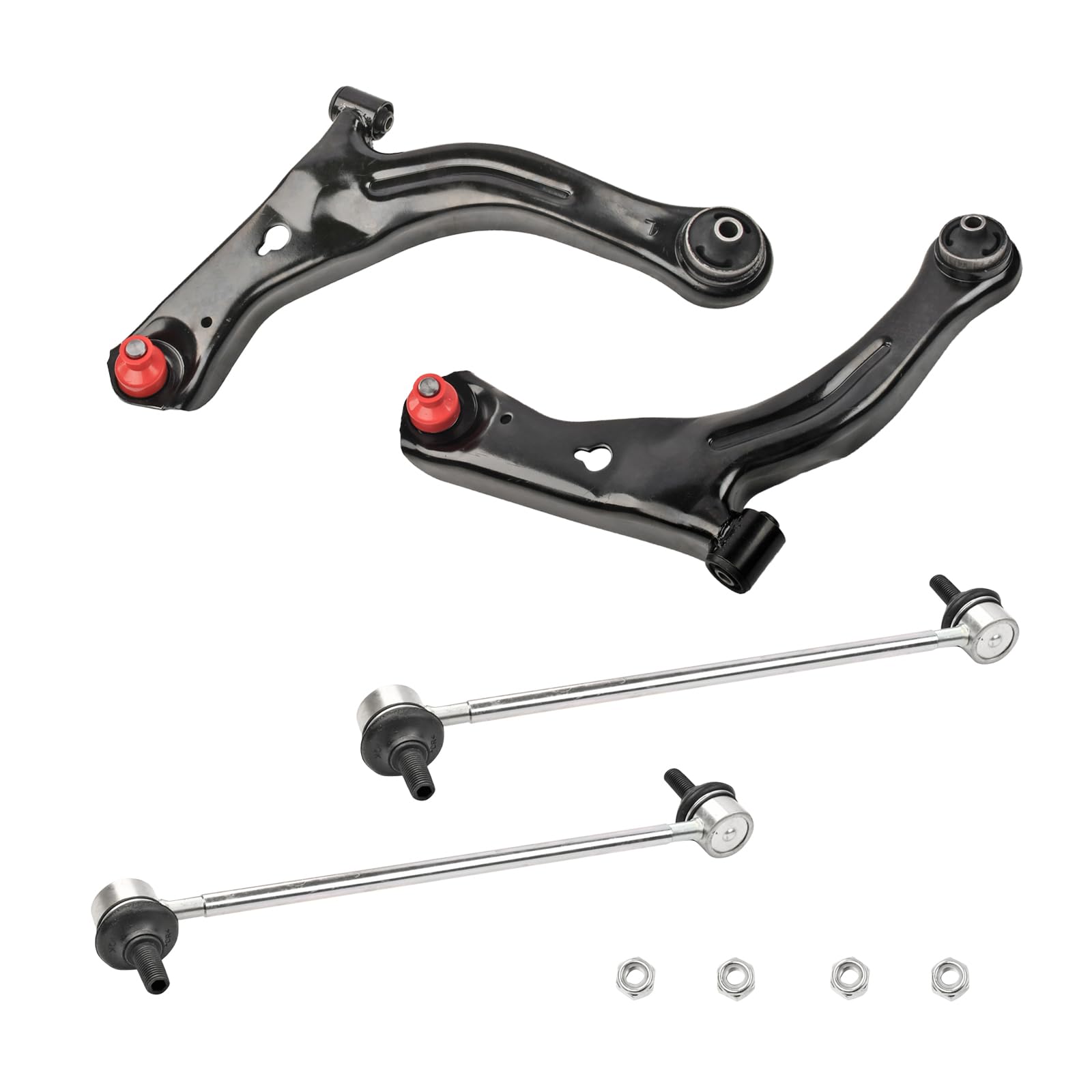 Motorman 4pcs (1)K80400+(1)K80399+(2)K80296 Front Lower Control Arm with Ball Joint,Sway Bar End Links for 2005-2012 ESCAPE,2005-2011 TRIBUTE,2005-2011 MARINER