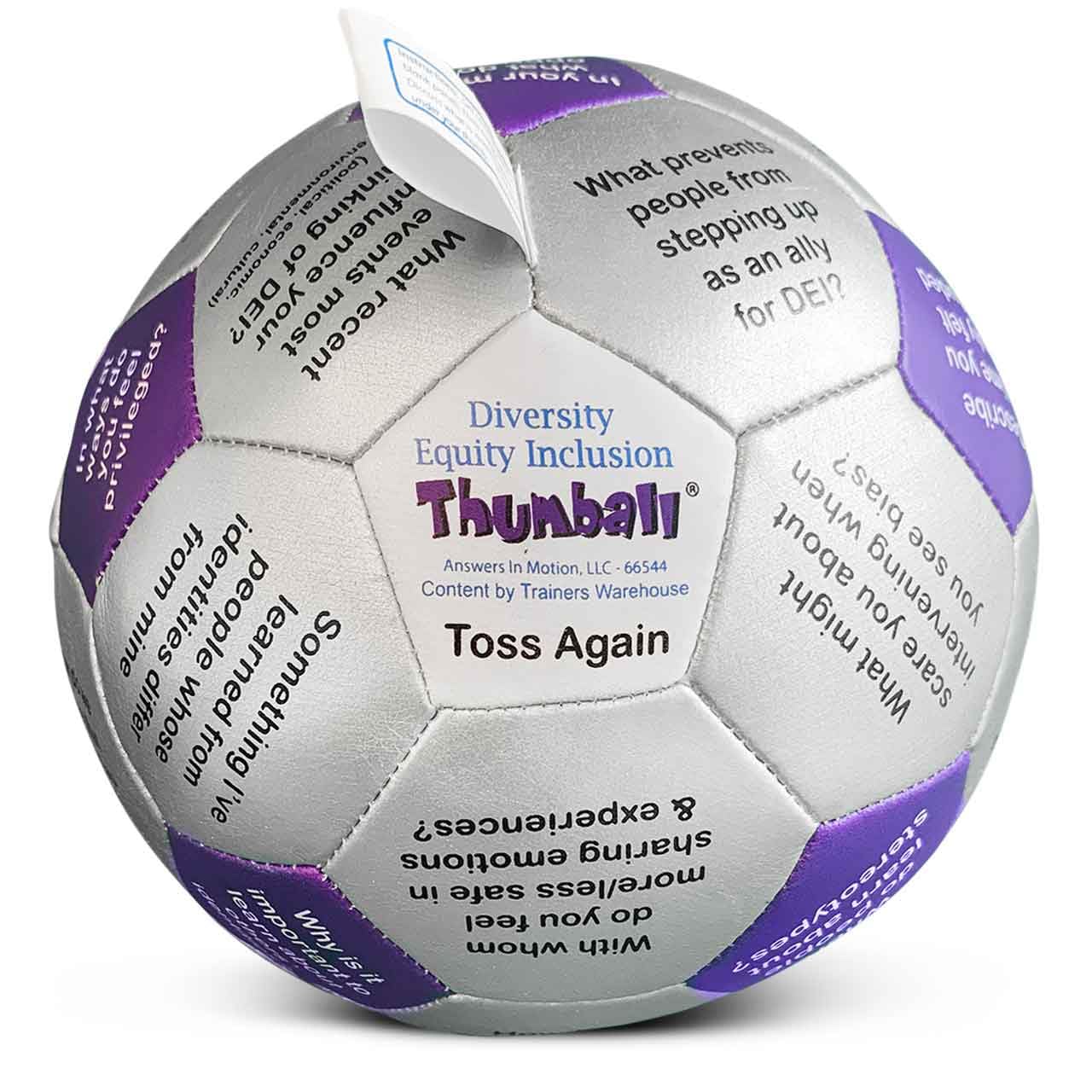 Trainers Warehouse 6" Thumball Collection, 32 Prompts for Conversation, Team Building, Relationship and Training