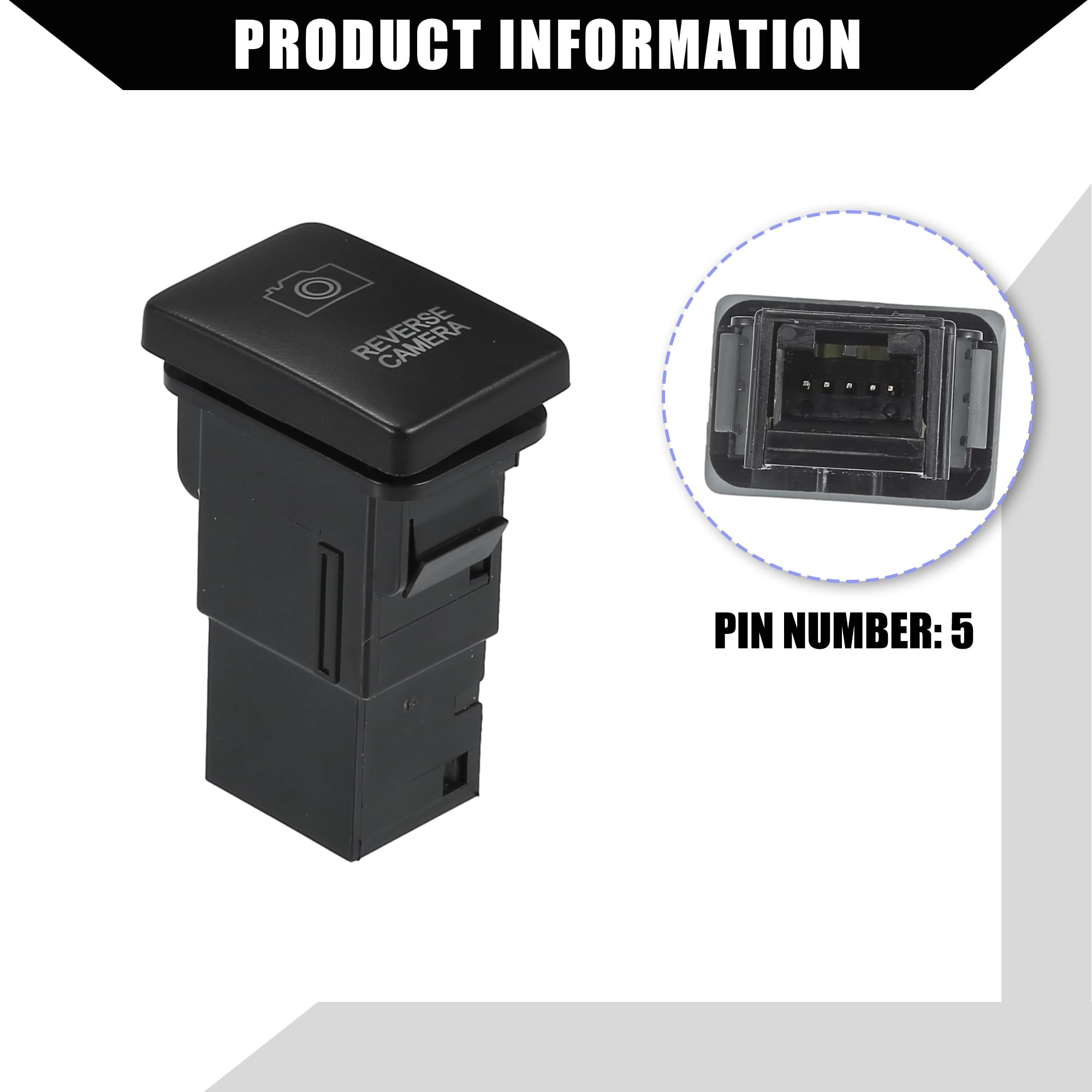 Amazon.co.jp: Hihaha リバースカメラプッシュボタンスイッチ コネクタ