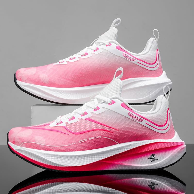 Men's Breathable Mesh Lace Up Lightweight Thick-Soled Running Shoes Suitable Sports Shoes for Walking Tennis and Daily Wear4