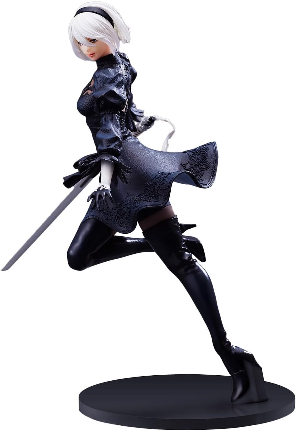 Zhongkaihua Figurine 2B Automata – 28 Cm – Tête Interchangeable – Yorha No 2 Type B – Statue PVC – Déco Bureau – Cadeau Fan