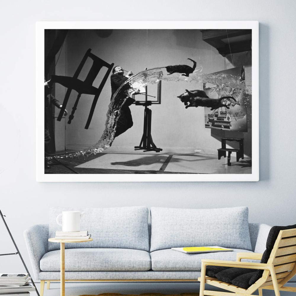 Amazon.co.jp: Salvador Daliサルバドールダリ絵画インテリア黒白写真