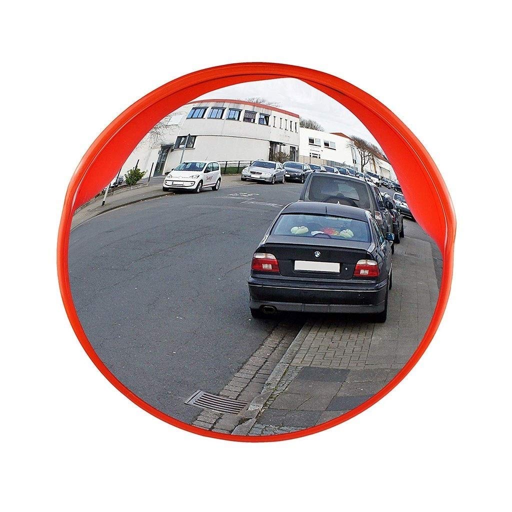 Miroir de sécurité routière Miroirs de Surveillance de sécurité panoramiques convexes pour Garage extérieur intérieur pour la sécurité routière du Magasin (Taille: 80 cm)