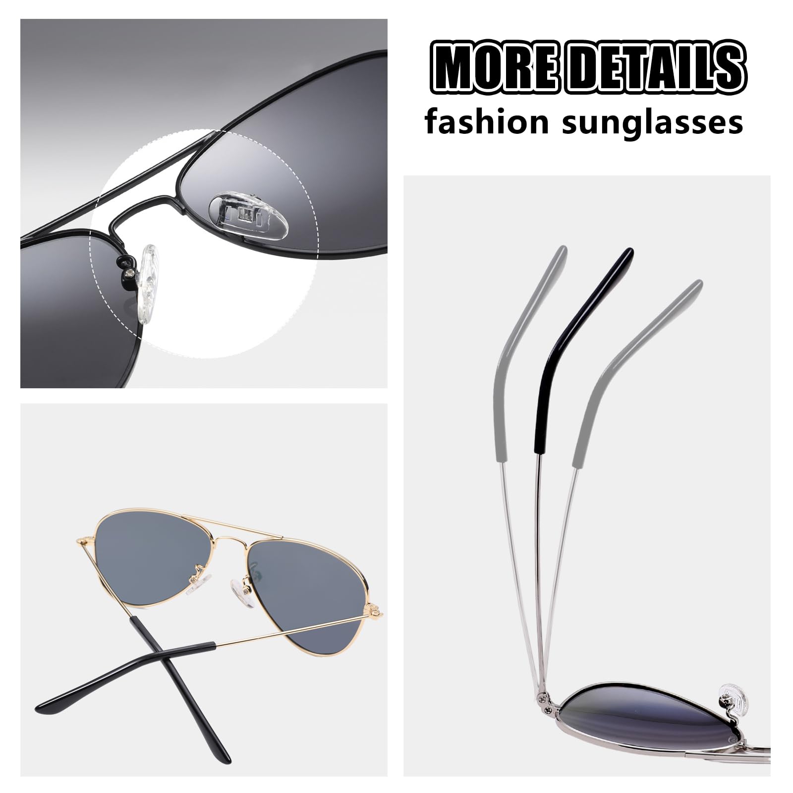 Kinder Pilotenbrille Sonnenbrillen Polarisierte Fliegerbrille Coole Verspiegelt mit UV400 Schutz für Jungen MäDchen Teenage