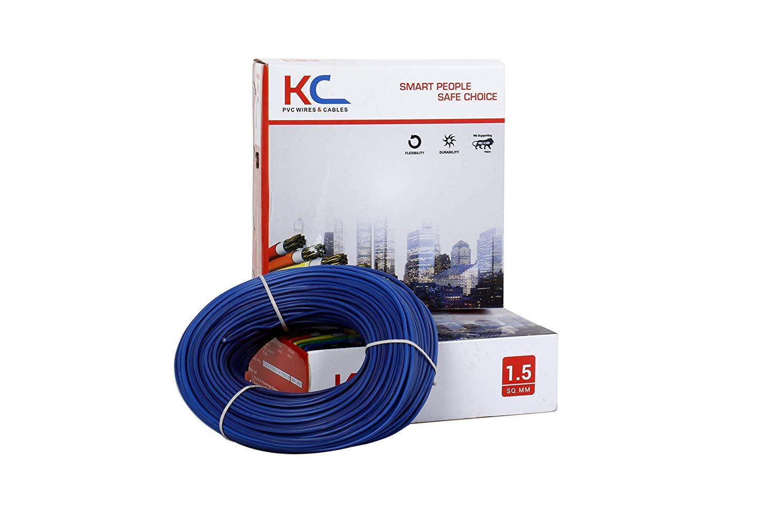Buy KC Cab PVC Insulated 1.5 SQ/mm Single Core Flexible Copper Wires