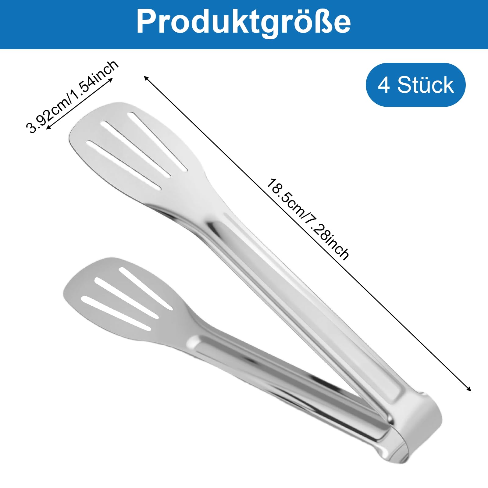 TNOMSNO Pinza Barbecue, 2 Pezzi, 39cm e Acciaio Inox Pinze per Barbecue, Pinza p