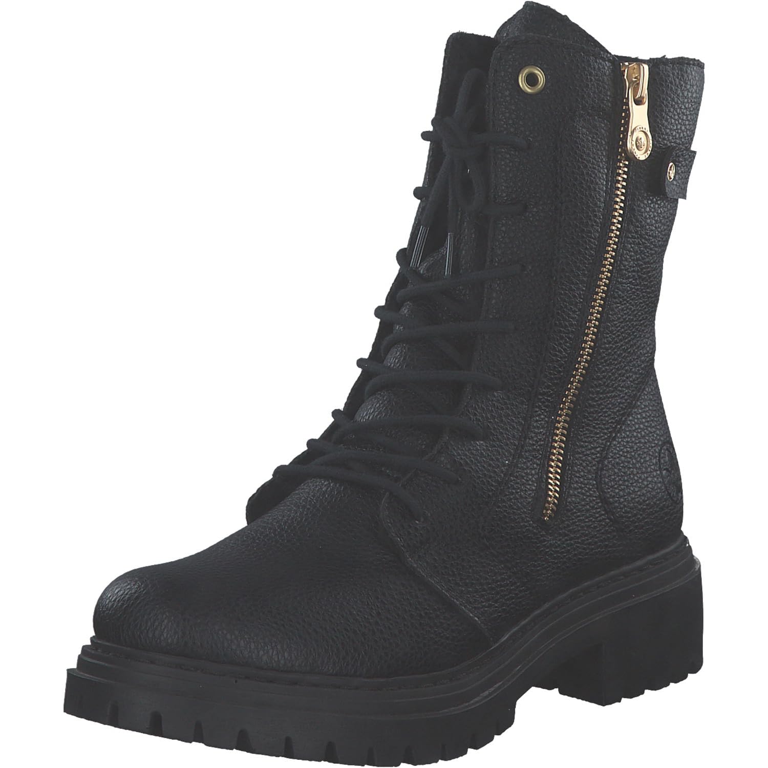 Rieker Women's 72640 biker boot, Black 00, 6.5 UK