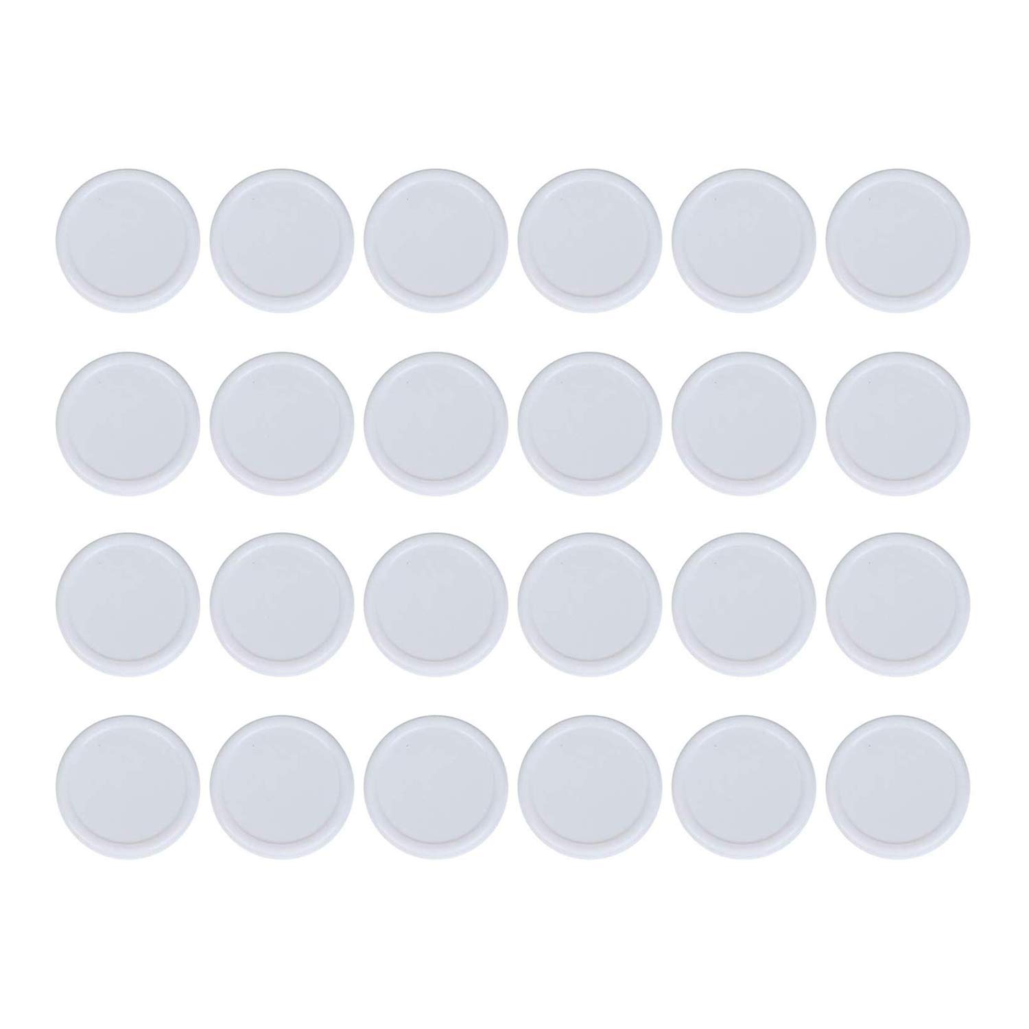 Koawensa White Regular Mouth Lids For Mason Jar Lids Plastic Storage Caps For Mason Canning Jars And More, Standard, Dia 70Mm