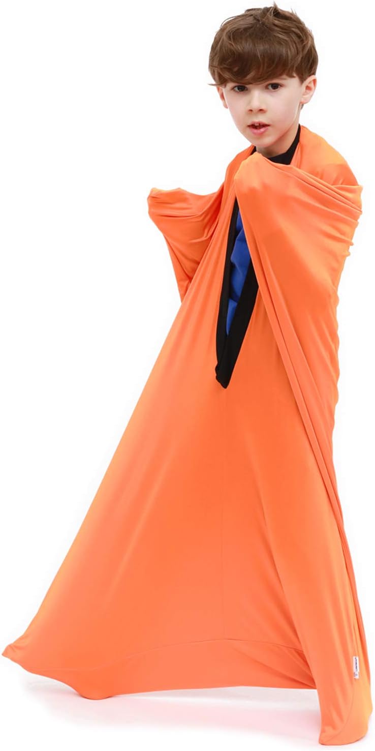 SANHO Dynamic Movement Sensory Sock Body Sock, for Autistic & Sensory Processing Disorders, Updated Version (Orange, Small)