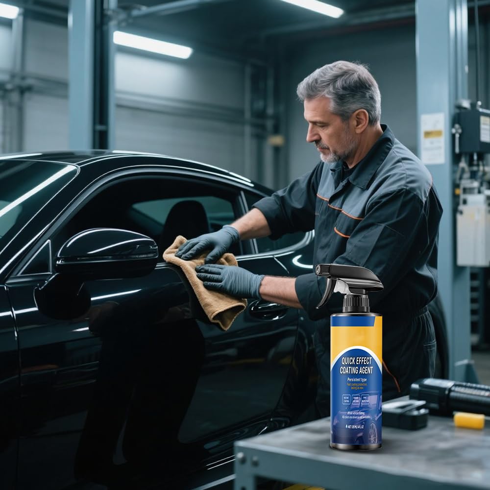 Autobeschichtungsspray, 2025 Neues Schnellwirkungs-Beschichtungsmittel, schnell Autowachs beschichten, Autokratzwachs, Politurspray, wasserlose Waschauto-Pflegeprodukte (3)