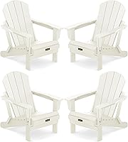 Vista 28 de SERWALL - Silla plegable Adirondack para patio, jardín, exterior, resistente a la intemperie, sillas para hoguera, color naranja