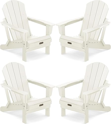 Vista 82 de SERWALL Juego de 2 sillas plegables Adirondack para patio, jardín, exteriores, fogata, color azul marino Zafiro