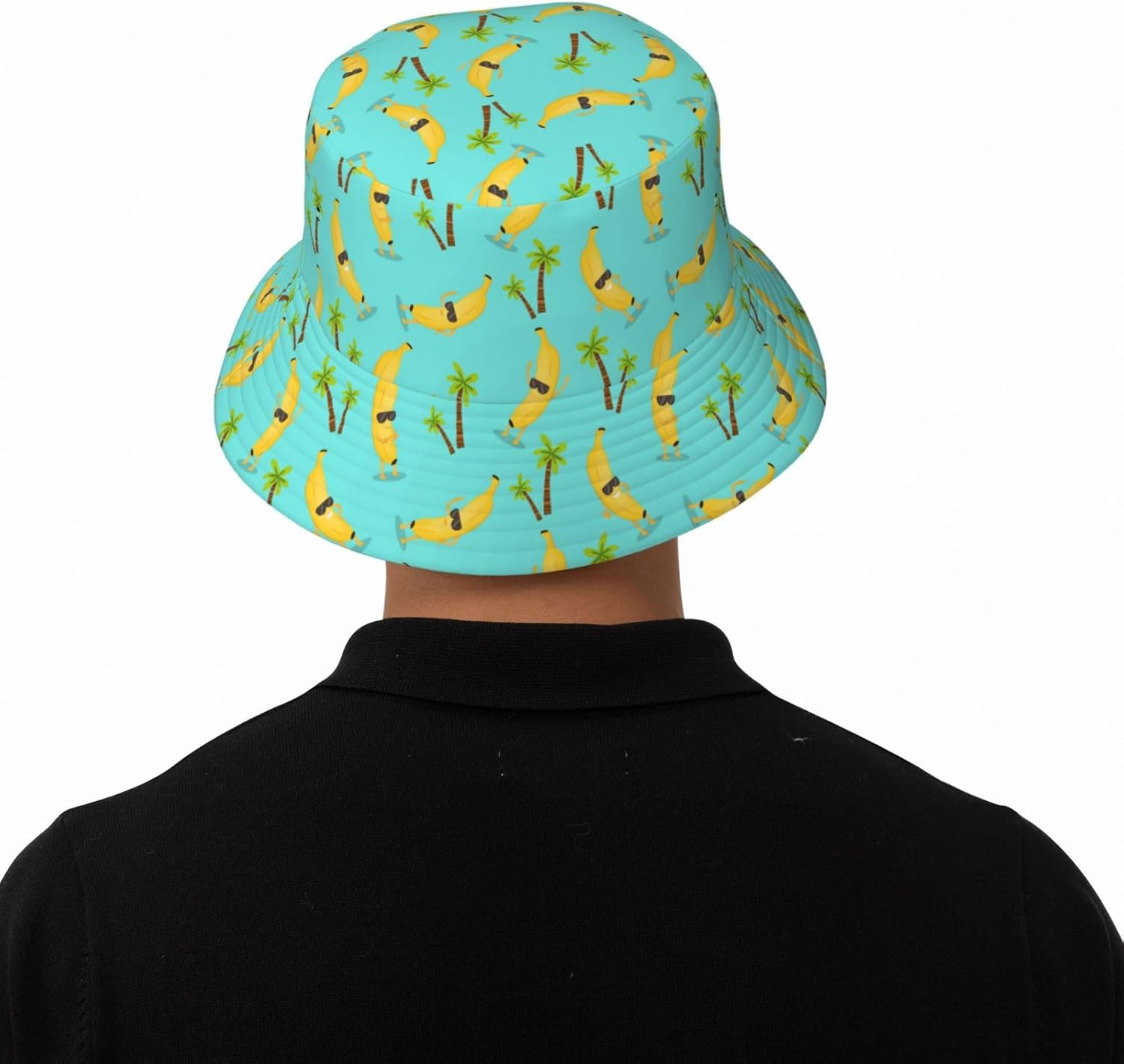 Cute Bucket Hat Summer Beach Travel Sun Hat Packable Fisherman Cap for Men Women - Image 3
