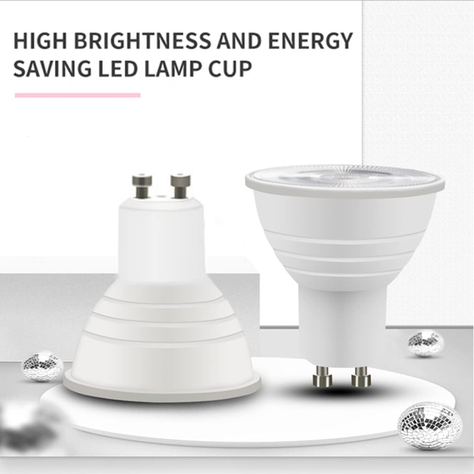 Paquete de 10 Bombillas LED GU10 de 7 W, 700 LM, Bombillas LED (Equivalente a halógeno de 70 W), Repuesto LED para iluminación empotrada en riel, no Regulable, CA 220 V ~ 240 V