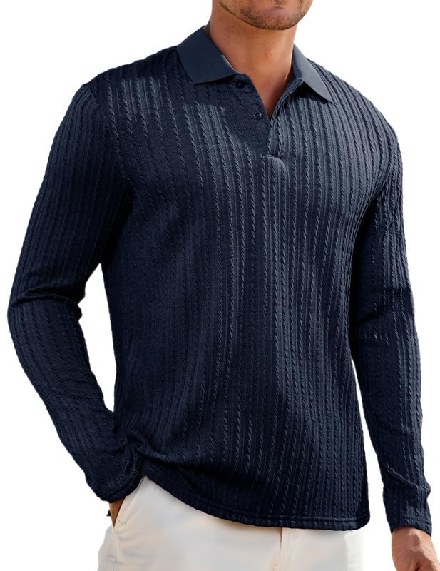 Elegancity Herren Poloshirts Kurzarm Einfarbig Strick Sommer Golf Shirt Freizeit T Shirts Regular Fit Urlaub Polohemd S-3XL