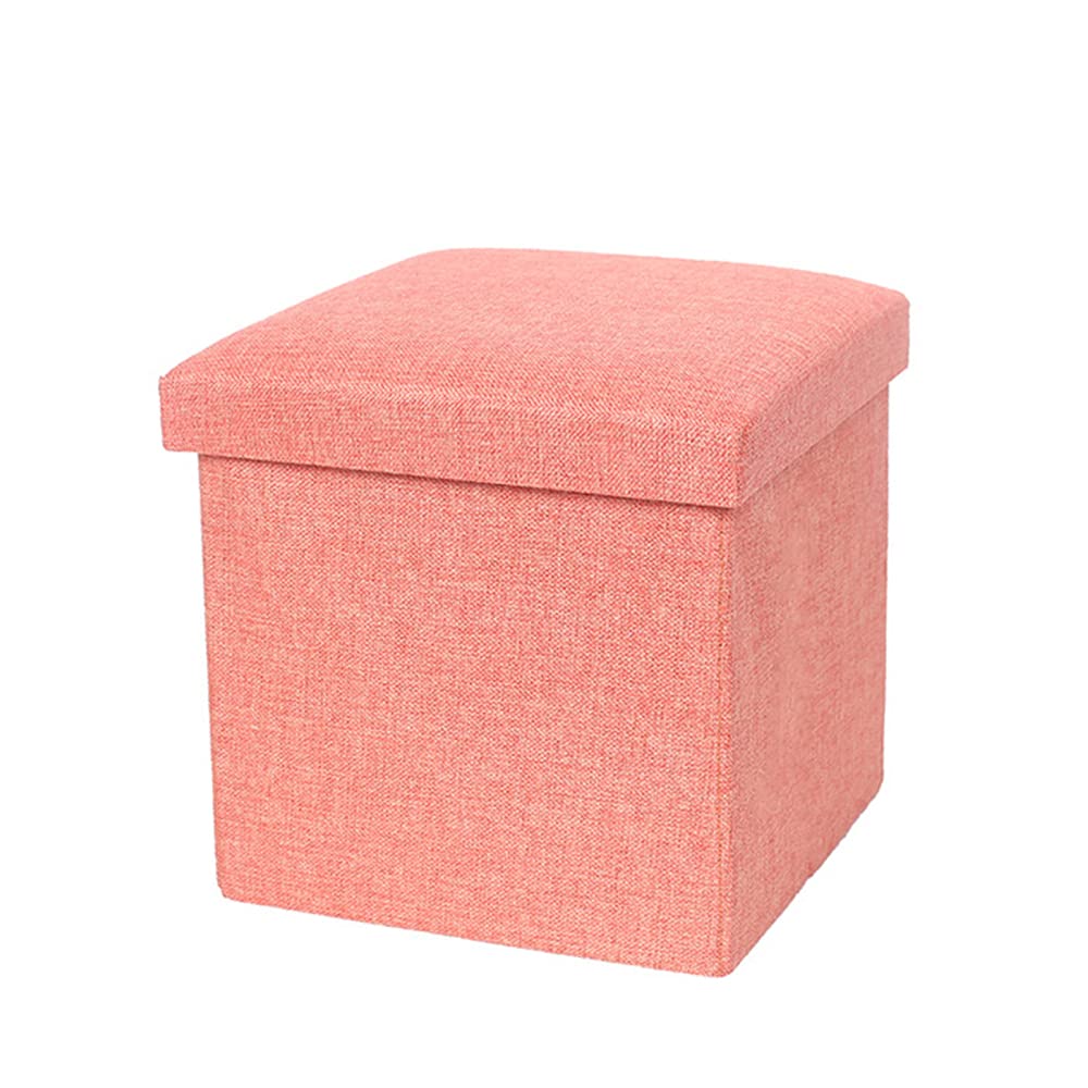 Ottomane carrée de rangement 40x25x25 cm avec couvercle amovible