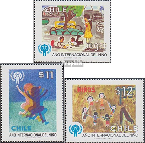 Prophila Collection Cile Michel.-No..: 913-915 (Completa Edizione) 1979 Kinder Anno (Francobolli per i Collezionisti)