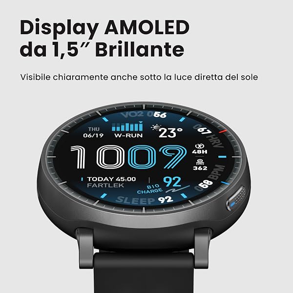 Amazfit Active Max Smart Watch 48mm, 1.5" AMOLED Display, 25-Day Battery, Offline Map, NFC, GPS, 4GB Storage, 170+ Sport, 5 ATM Water Resistant, Heart Rate & Sleep Fitness Tracker for Android & iPhone - 2
