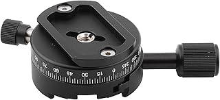 Panoramic Tripod Head QJ 01 Aluminum Alloy 360° Rotatable Panoramic Tripod Head with Quick Plate for Arca Swiss Clamp