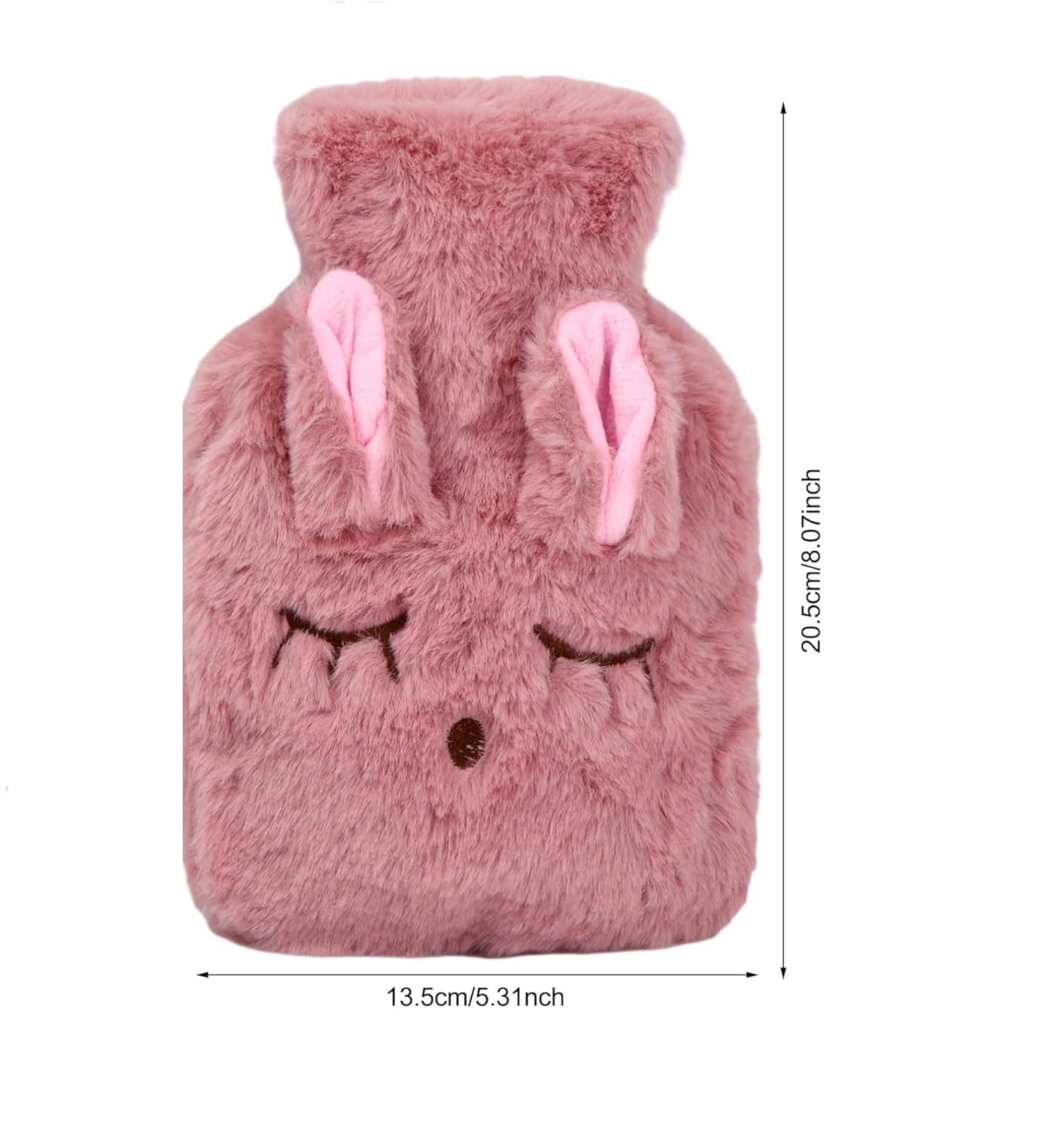 FYCAN 350 ml Baby Warm Plush Hot Water Bag Cartoon Rabbit Plush Water Warmer Removable and Washable Water Warmer Bag Comfortable Soft with Hand Cover for Pain Relief Pain Relief, Odorless-Multi 3