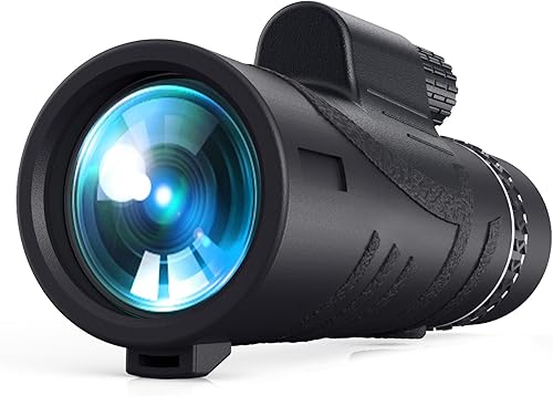 12x50 Monocular Telescope, Monocular for Adults with Smartphone Holder & Tripod with FMC Lens & BAK4 Prism for Wildlife Bird Watching