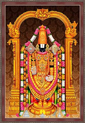 Art Factory Tirupati Balaji Canvas Painting with Frame