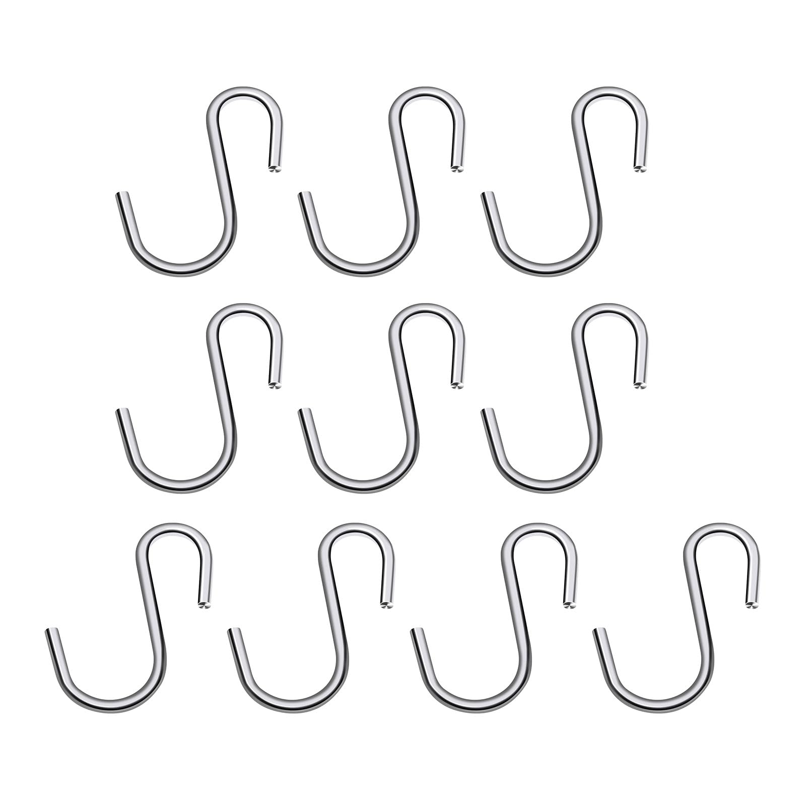 Nucelit S Shaped Hook for Clothes Towels Plant Practical Metal Meat Clothes Hanger Hanging Hook for Kitchenwares and Garments Iron