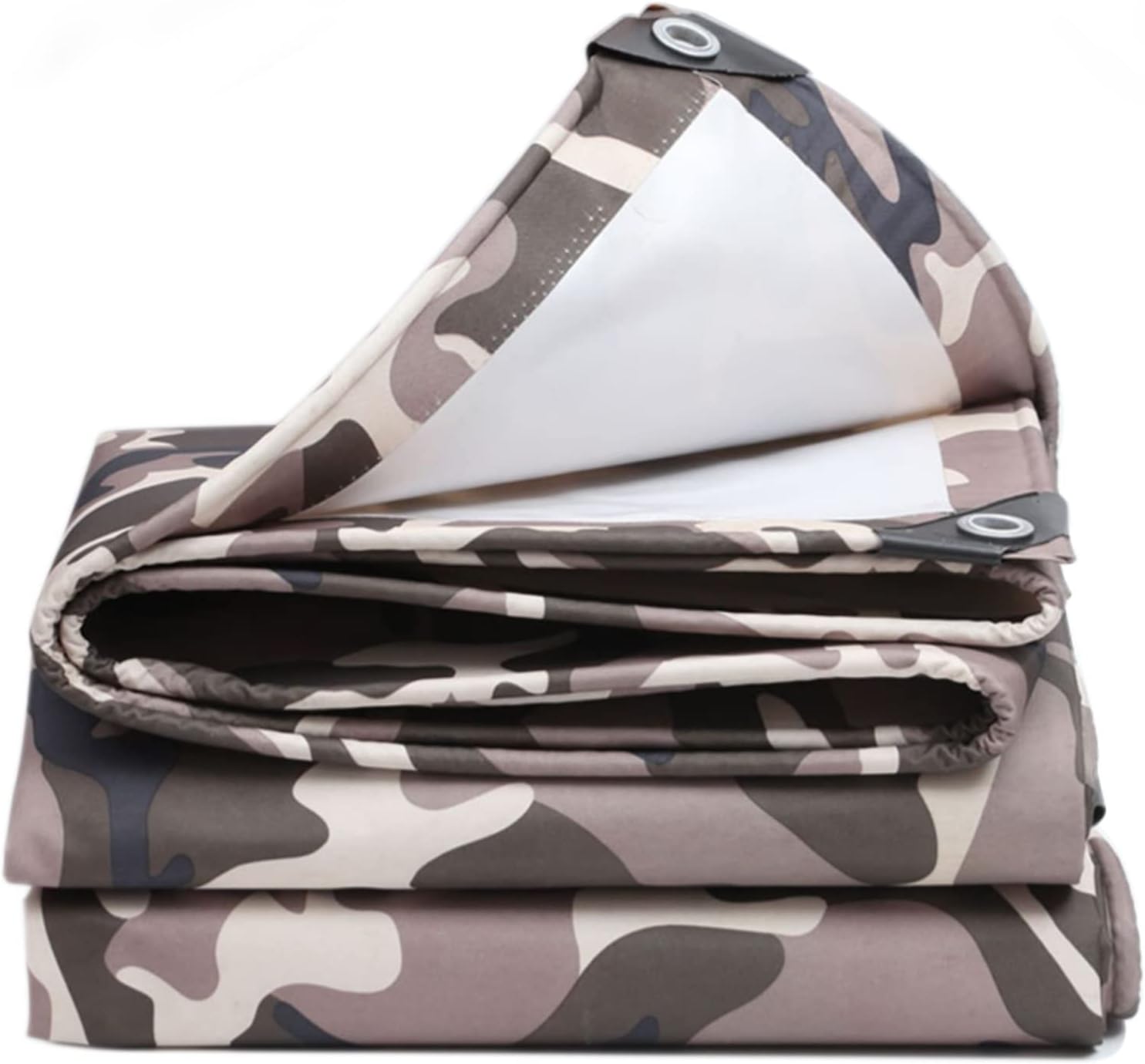 Canvas Tarpaulin Waterproof Camouflage Tarp Sheet Cover with Grommets Heavy Duty Tarp Tent Multipurpose Protective Camo Groundsheet - Oxford Canvas (Size:1x2m)