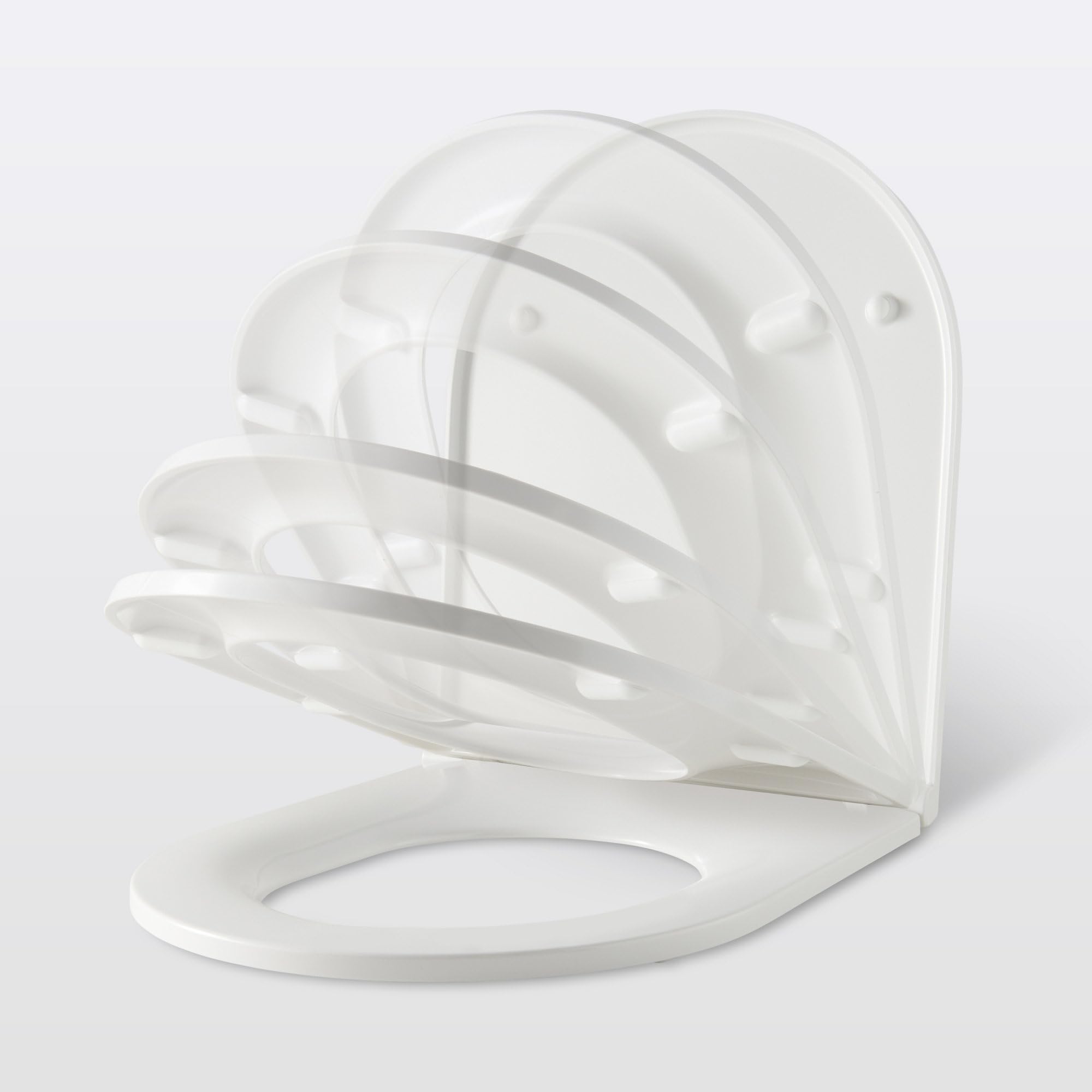 GoodHome Cavally abattant WC en Duroplast blanc avec frein de chute.
