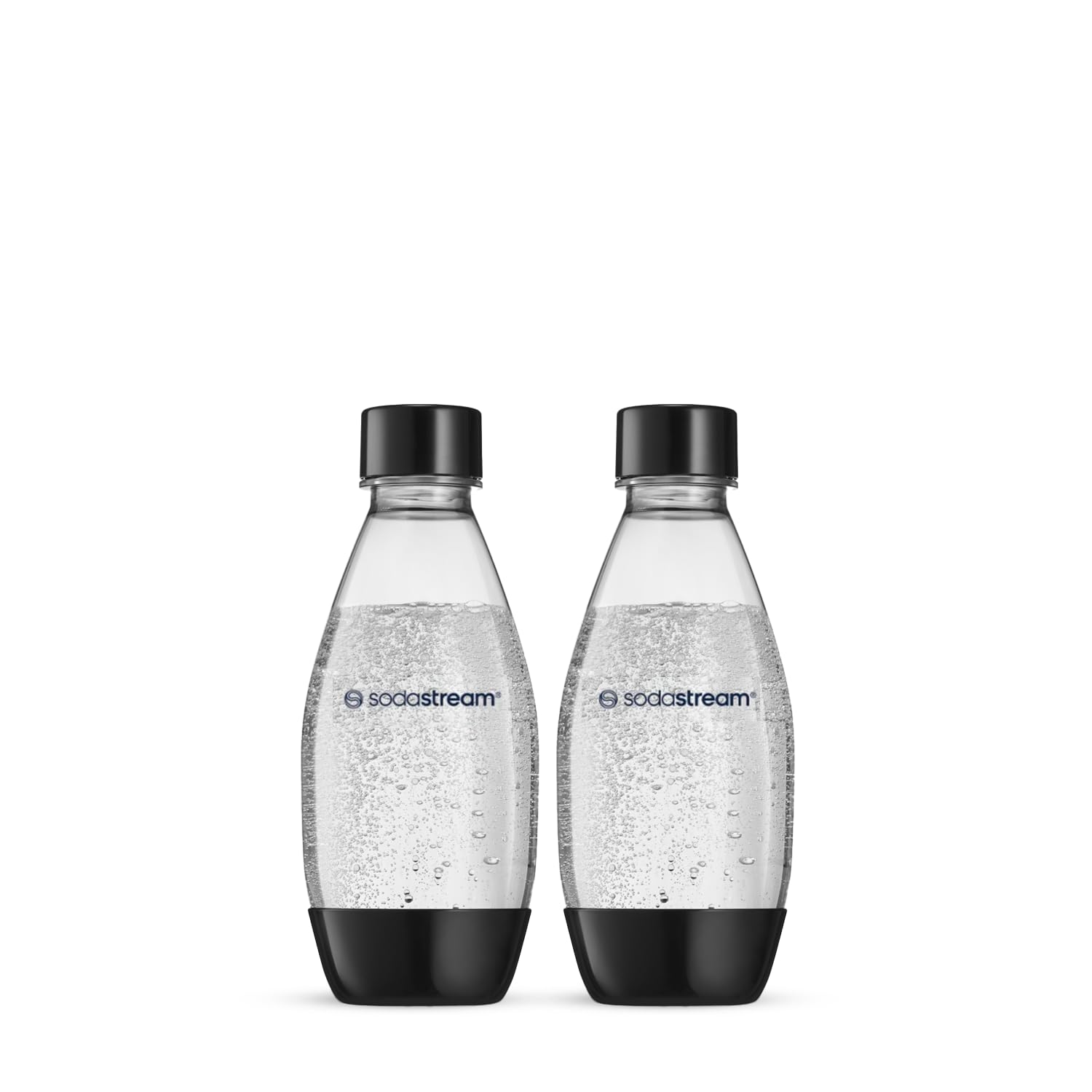 SodaStream 0,5L Kunststofflasche Doppelpack, Schwarz
