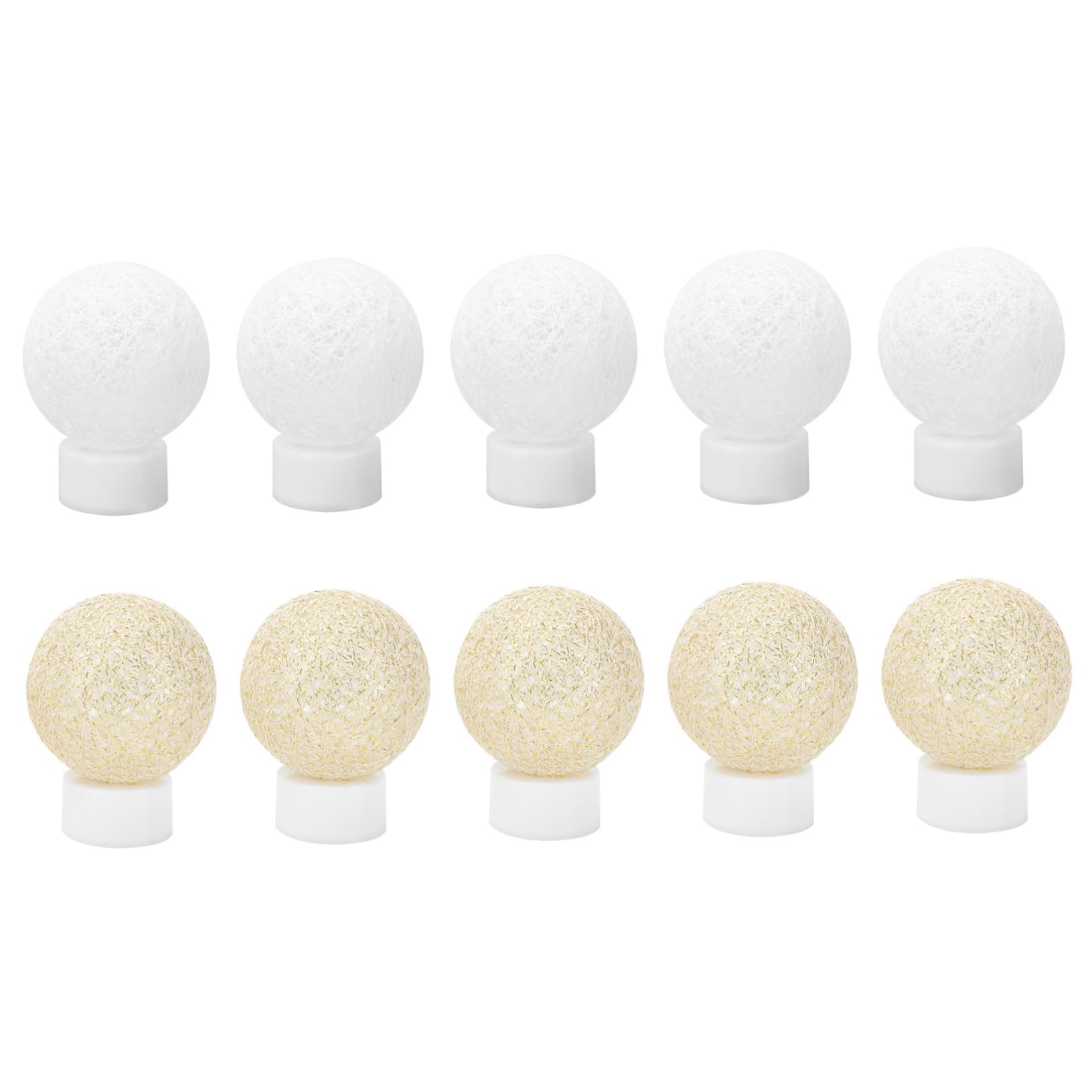 GLEAVI 10Pcs LED Cotton Thread Ball Lights for Party Decorations Creative Night Market Props for Confessions Scene and Home Atmosphere