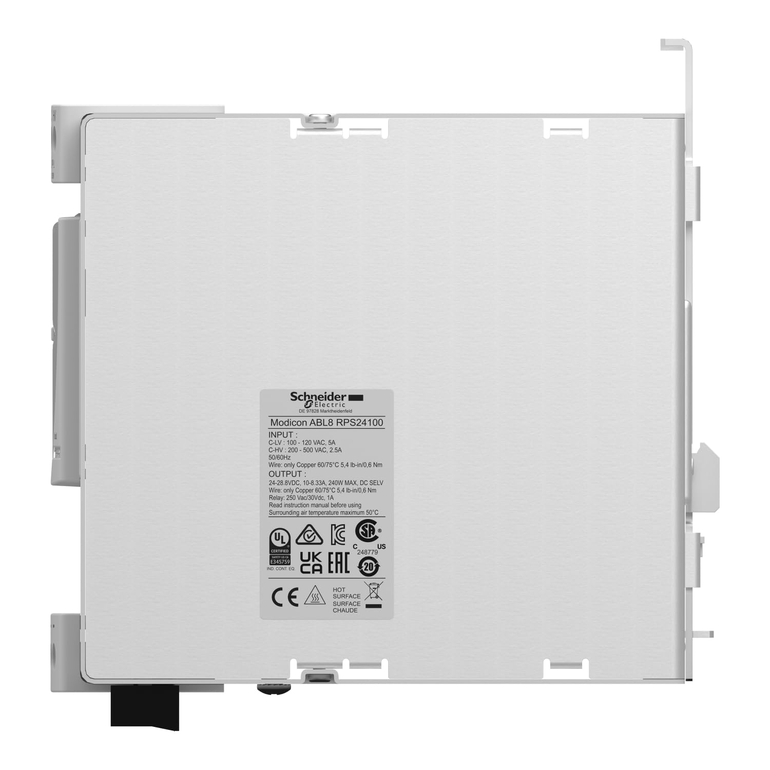 Schneider Electric - Phaseo ABL8 - alimentation à découpage - 10A - 200 à 500V mono/biphasé - 24Vcc - ABL8RPS24100