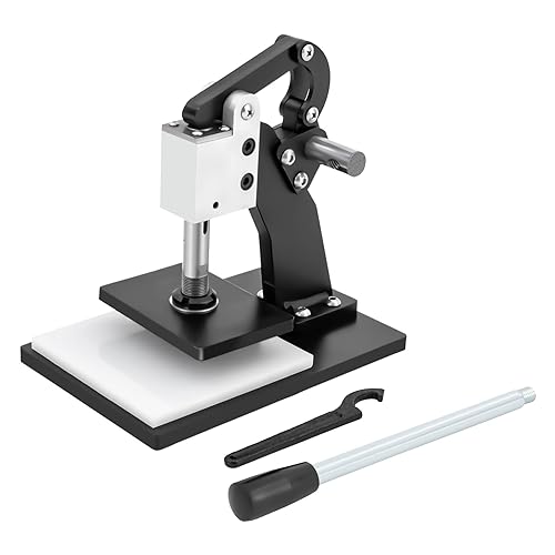 Miniatura 4 de Máquina de corte de cuero de 5 x 3.5 pulgadas Máquina de estampado manual Máx. Máquina de estampado de cuero grueso de 0.472 in de grosor, cortador