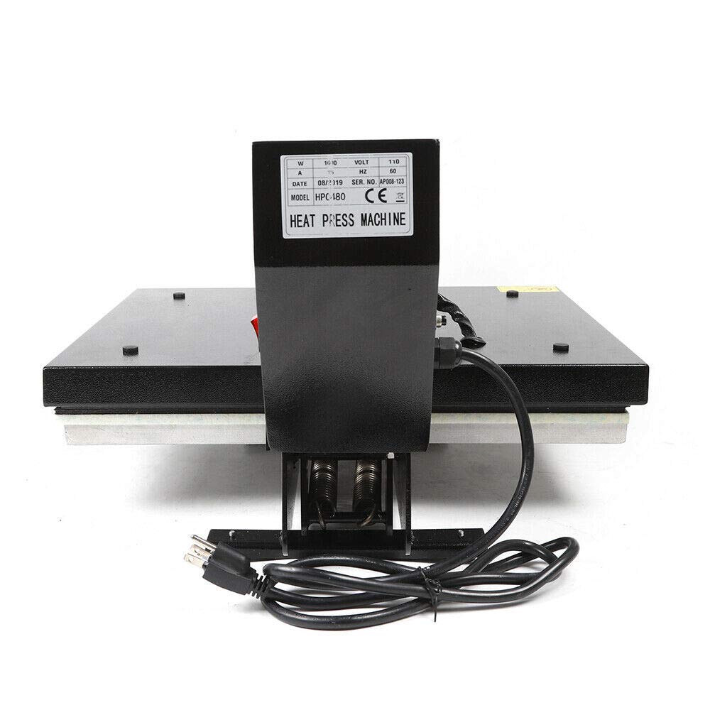 Amazon.com: 16 X 20 英吋(約40.6 X 50.8 公分)T 恤熱昇華轉印機,GDAE10 LED 數位顯示工業級-400 華氏度(約17.8-260  攝氏度)翻蓋1400W 110V 40 * 50 公分大尺寸枕頭套,布料拼圖照片金屬岩石: